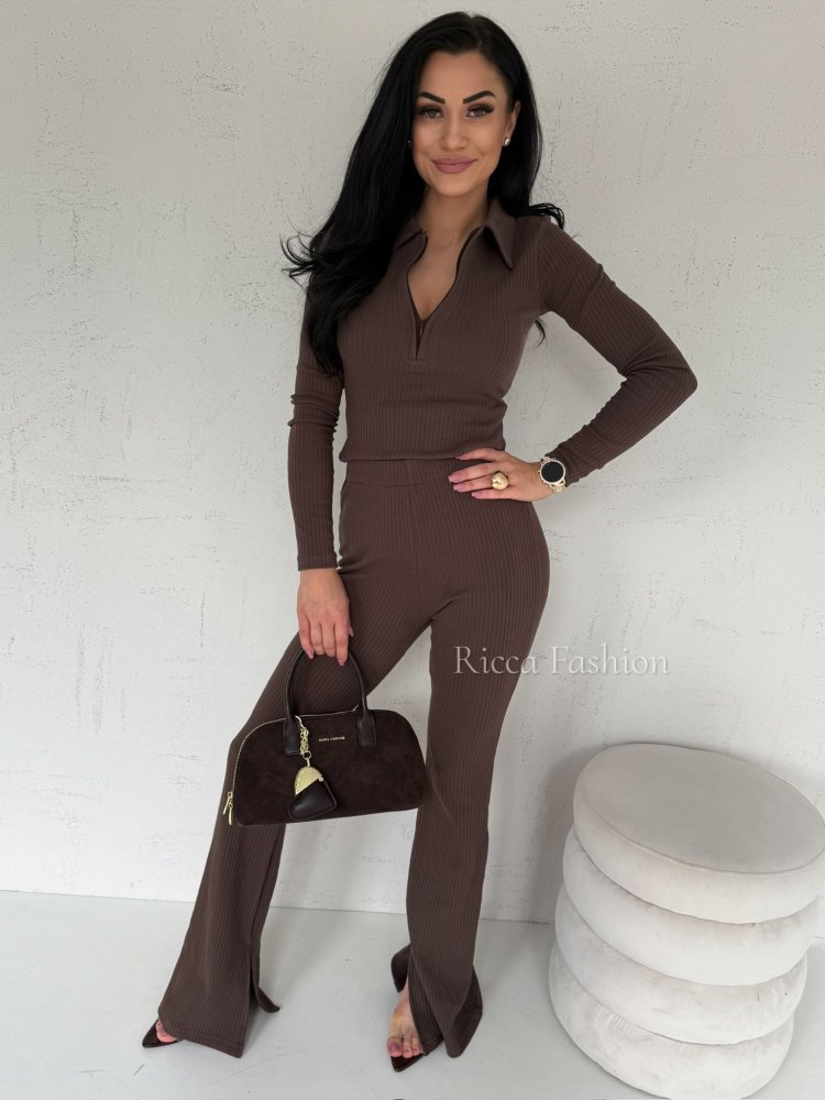 Komplet bawełniany FRICO, chocolate