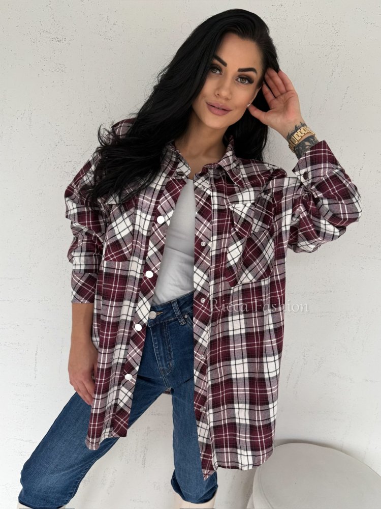 Koszula bawełniana w kratę...