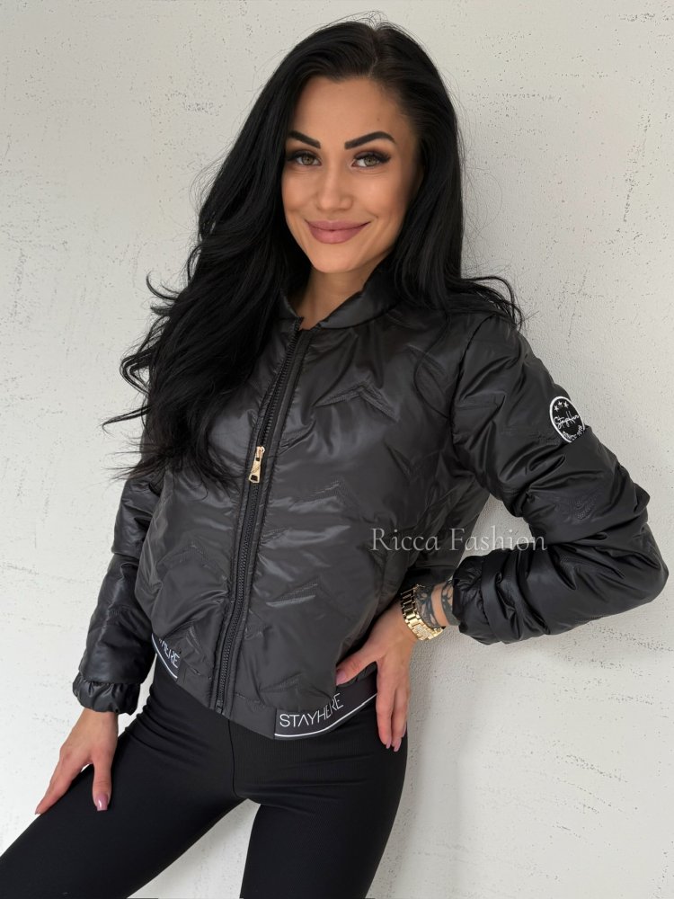 Kurtka pikowana HUDSON, black