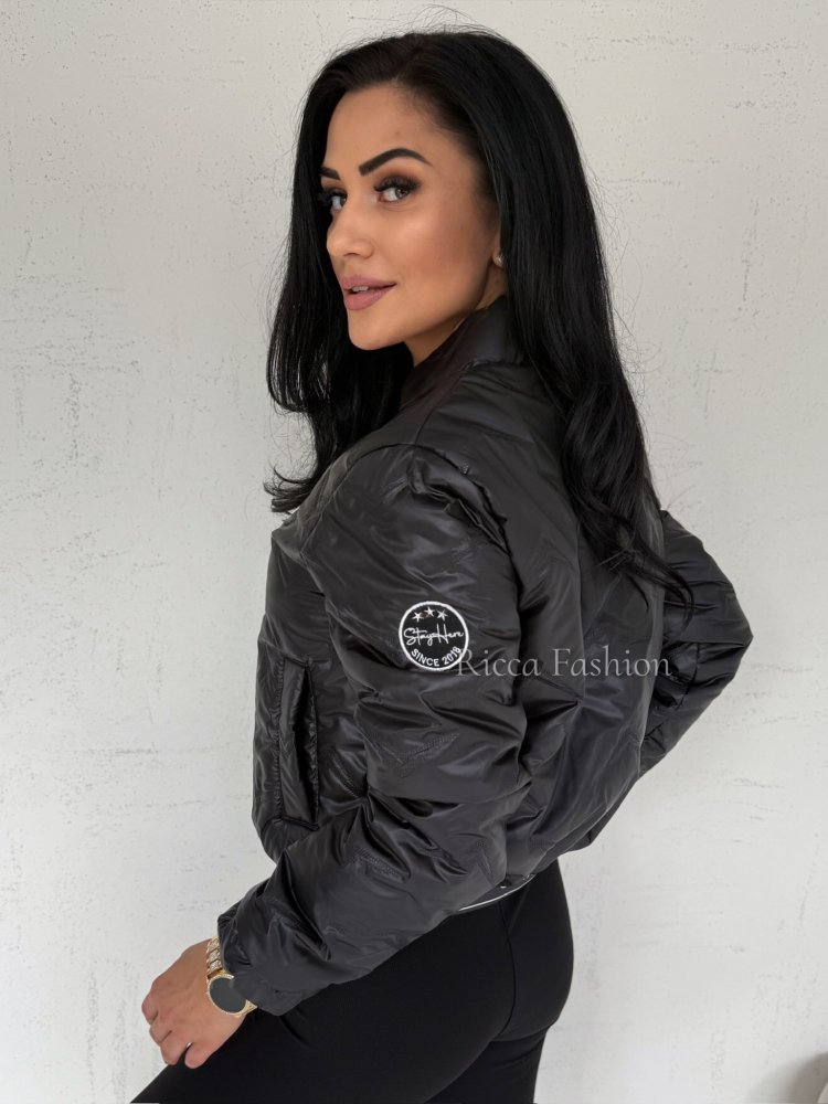 Kurtka pikowana HUDSON, black