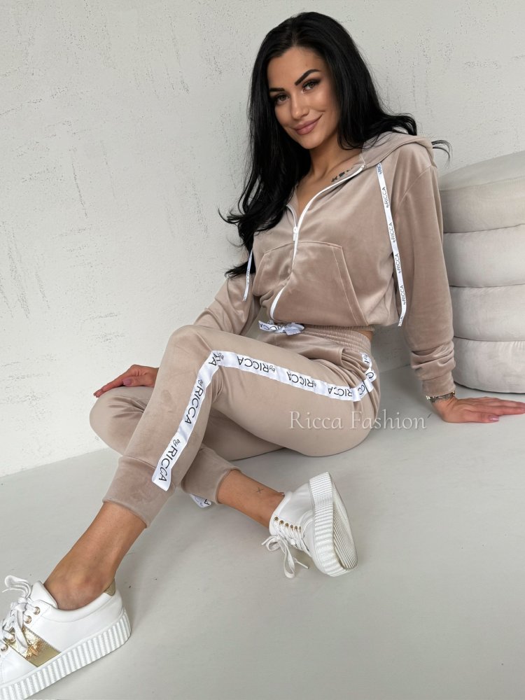 Komplet welurowy ANGEL by...