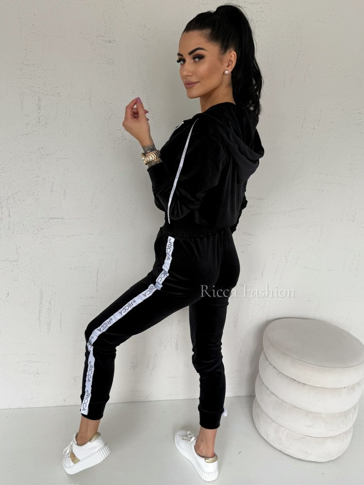 Komplet welurowy ANGEL by Ricca, black