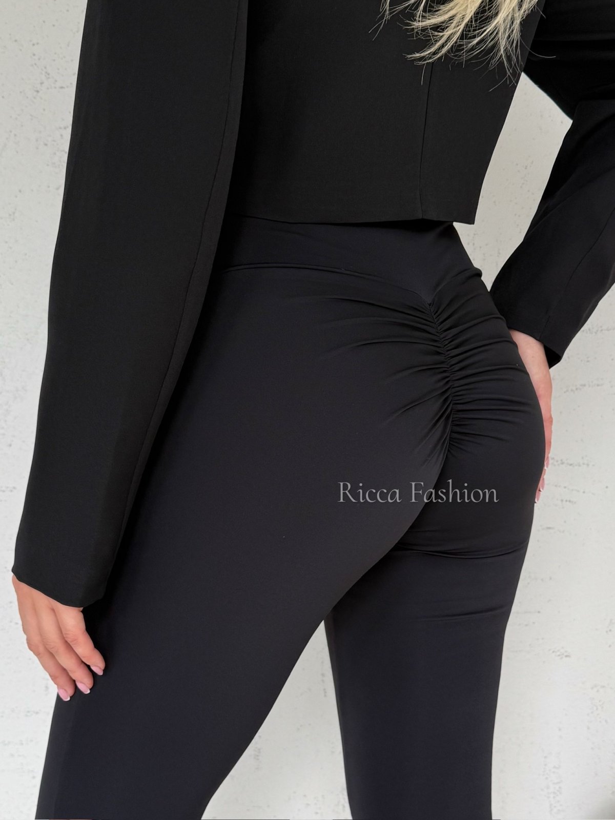 Legginsy z lycry  ROMI by Ricca, black