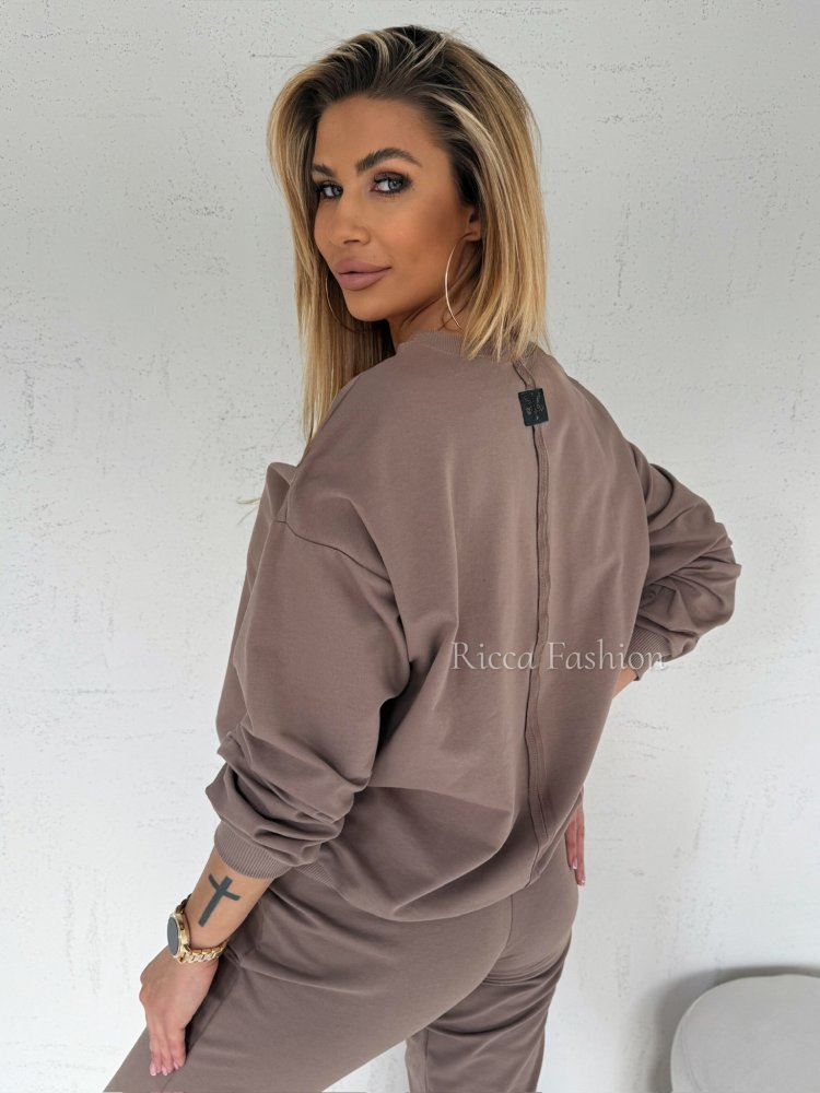 Komplet dresowy MINIMAL, mocca