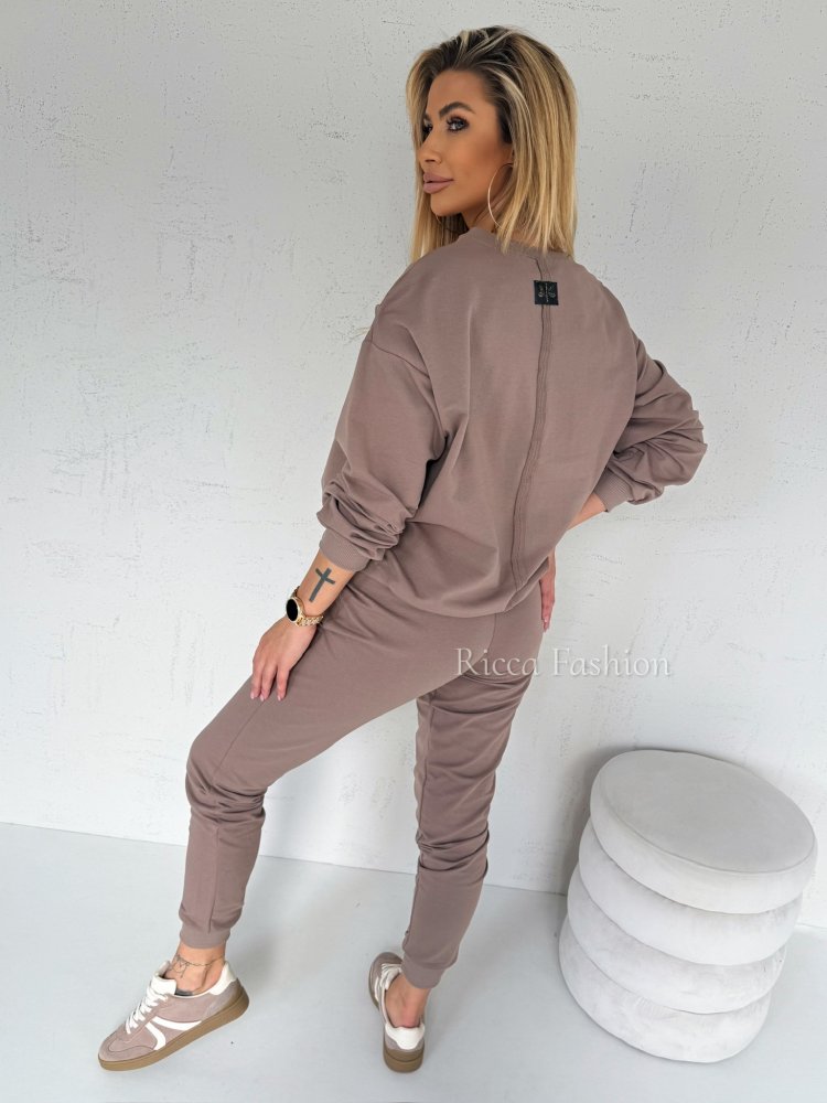 Komplet dresowy MINIMAL, mocca