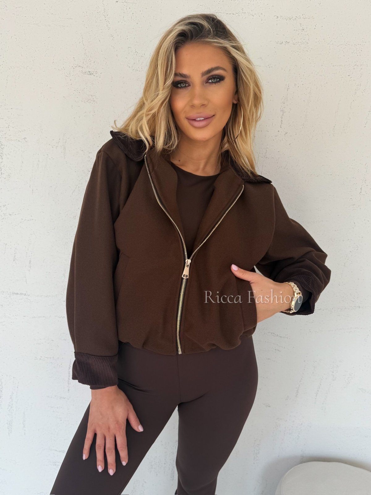 Kurtka/bomberka OTELLA, chocolate