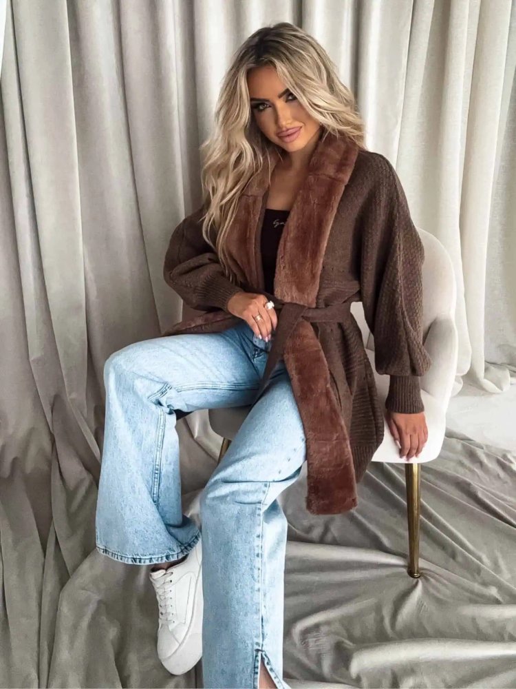 Kardigan DREAM, czekolada