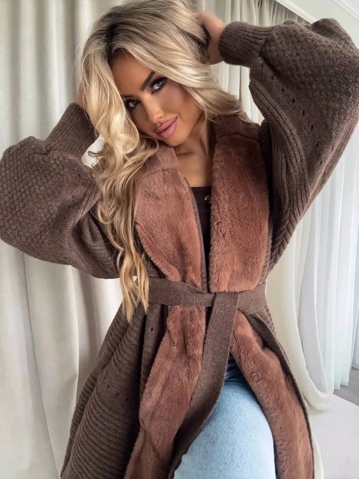 Kardigan DREAM, czekolada