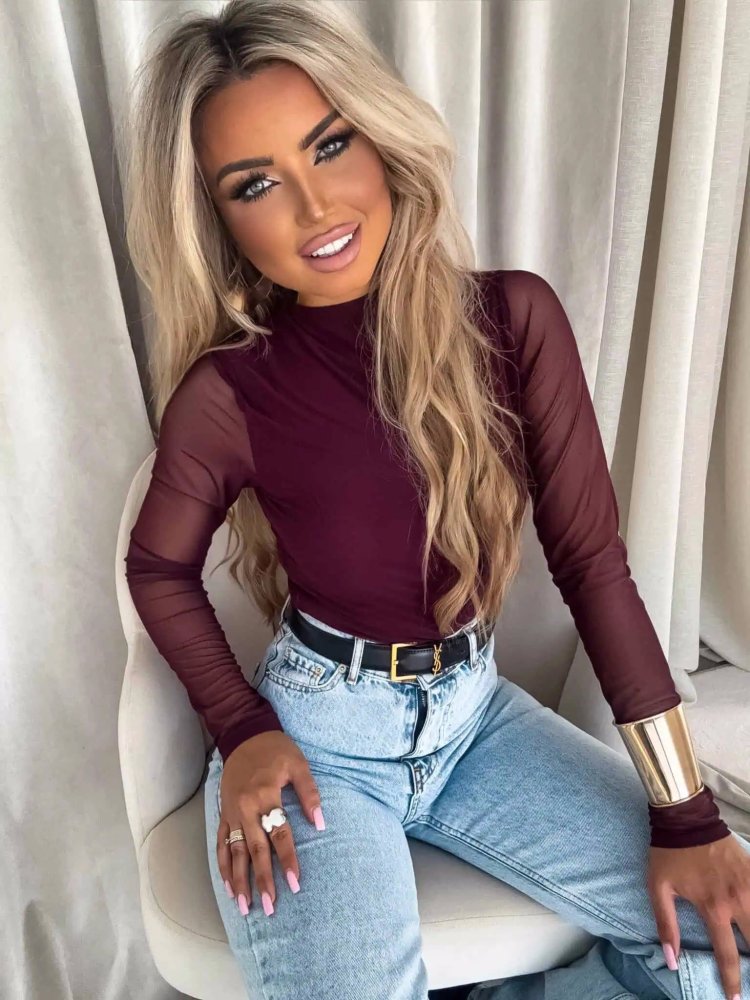 Bluzka SKIN transparent,...