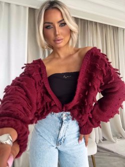 Sweter LIZZY, bordowy