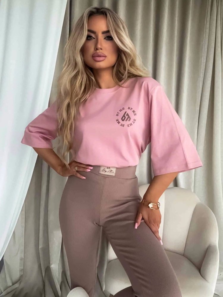 T-shirt PREMIUM, brudny róż