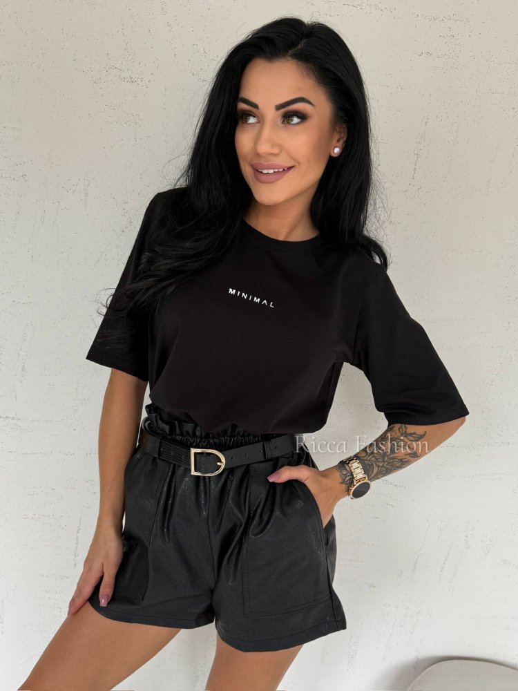 T-shirt MINIMAL, black