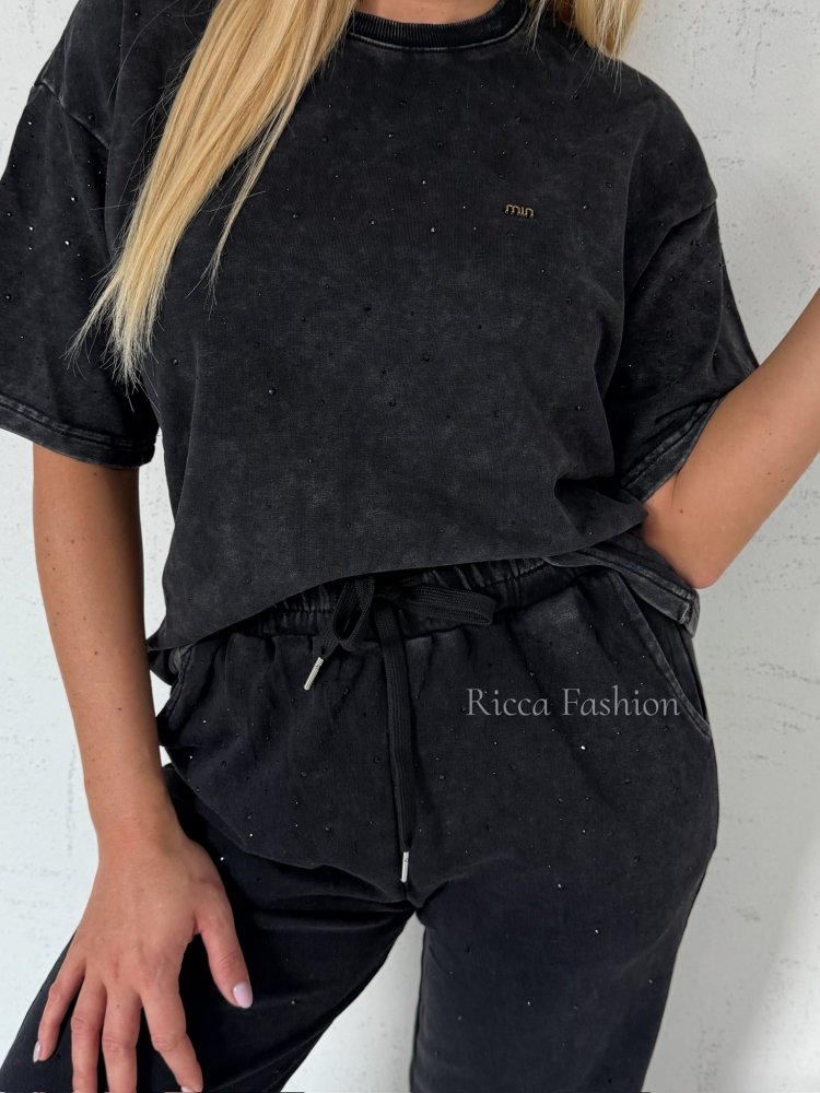 Komplet dekatyzowany KENNET, black