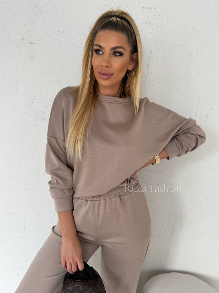 Komplet z wiskozą MALTI, taupe