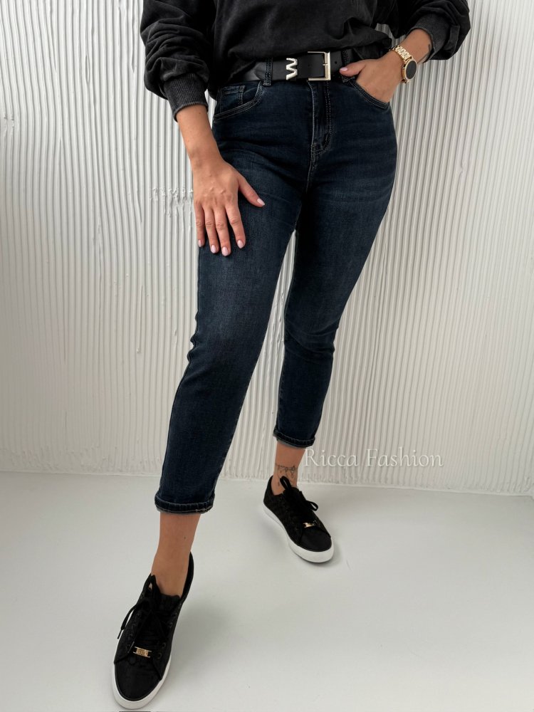 Spodnie mom fit WILLI, dark...