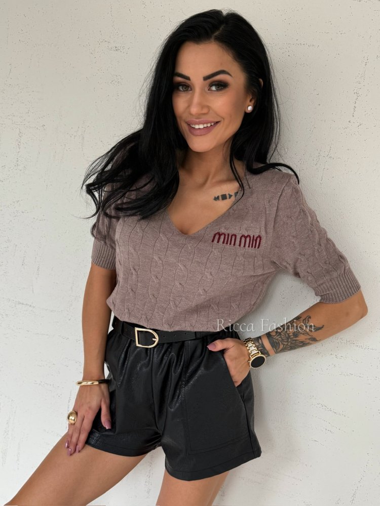 Sweter z wiskozą MILENN, mocca