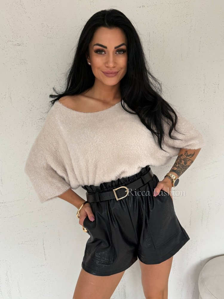 Sweter alpaka QUENTIN, nude