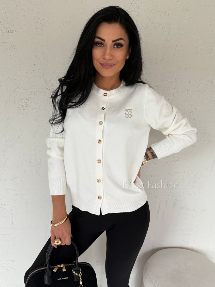 Sweter/cardigan LOVELO, ecru