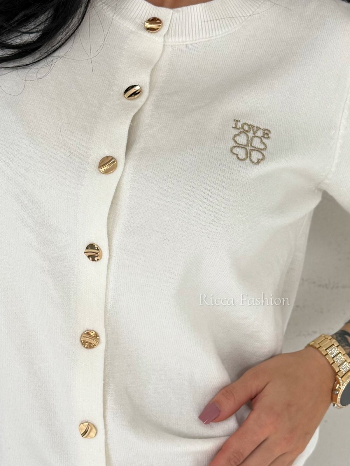 Sweter/cardigan LOVELO, ecru