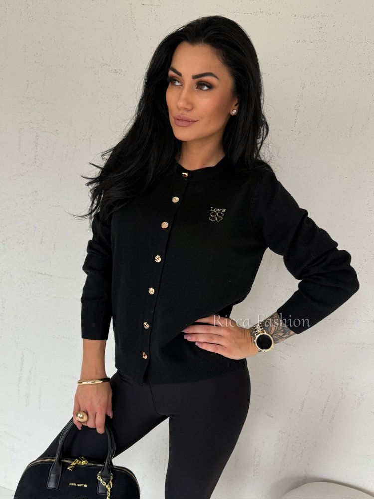 Sweter/cardigan LOVELO, black