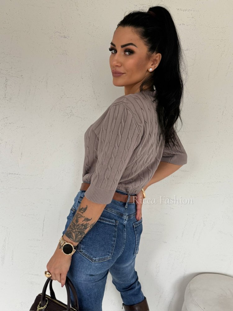 Sweter z wiskozą FORTE, fango