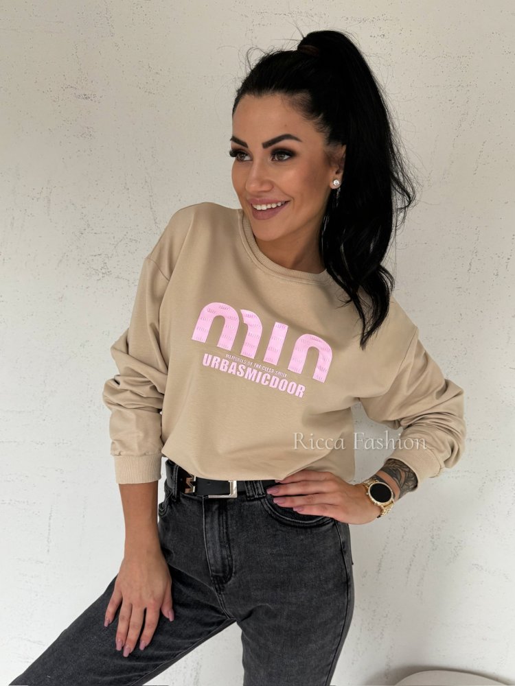 Bluza dresowa MANILLA, beige