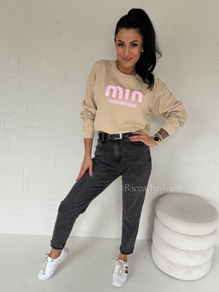 Bluza dresowa MANILLA, beige