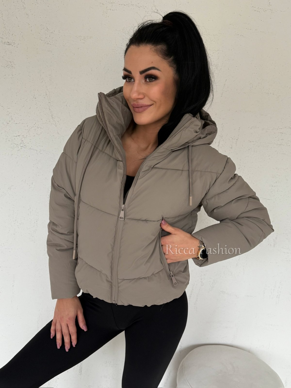 Kurtka pikowana PRIMA, cappuccino