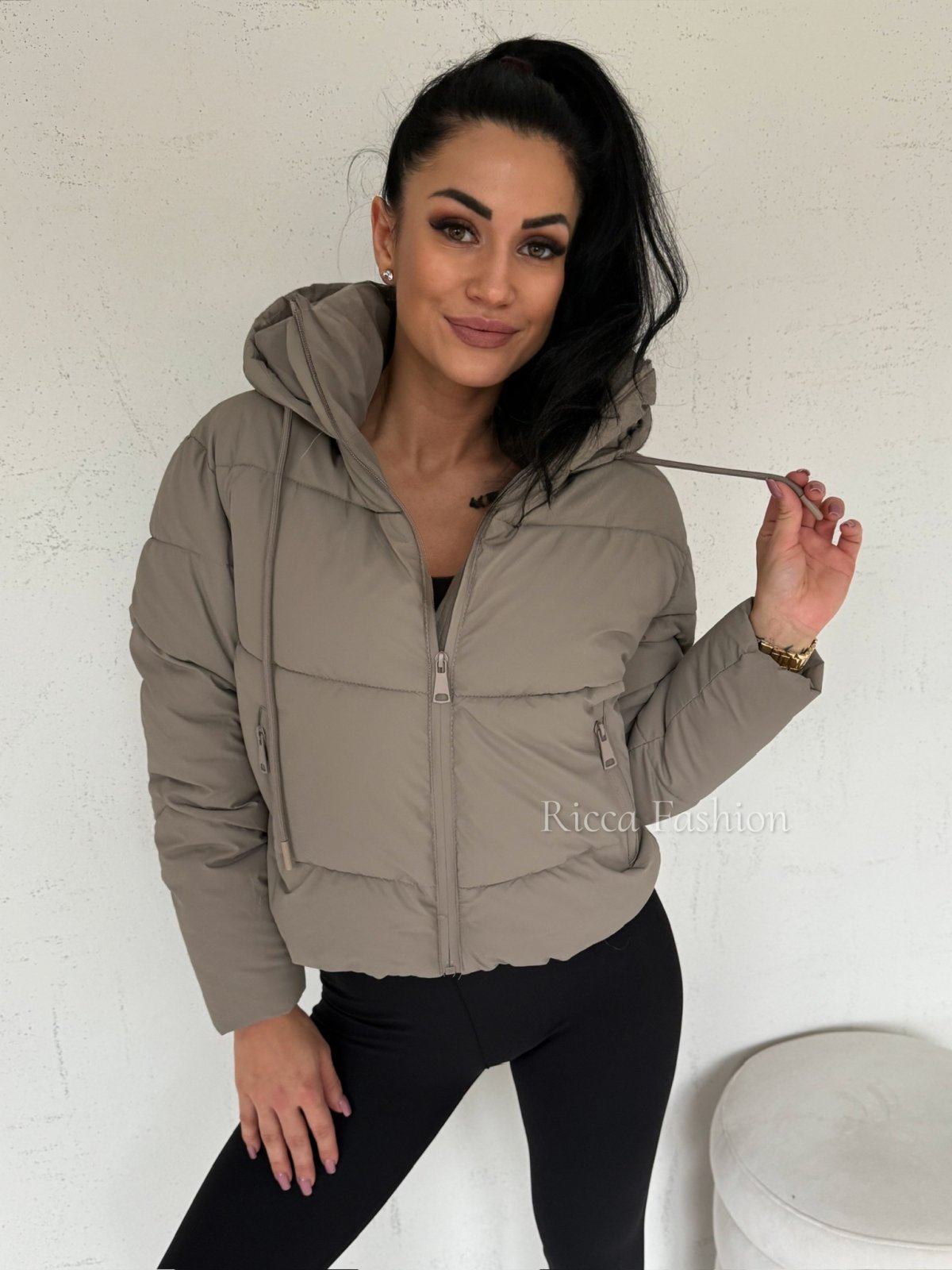 Kurtka pikowana PRIMA, cappuccino