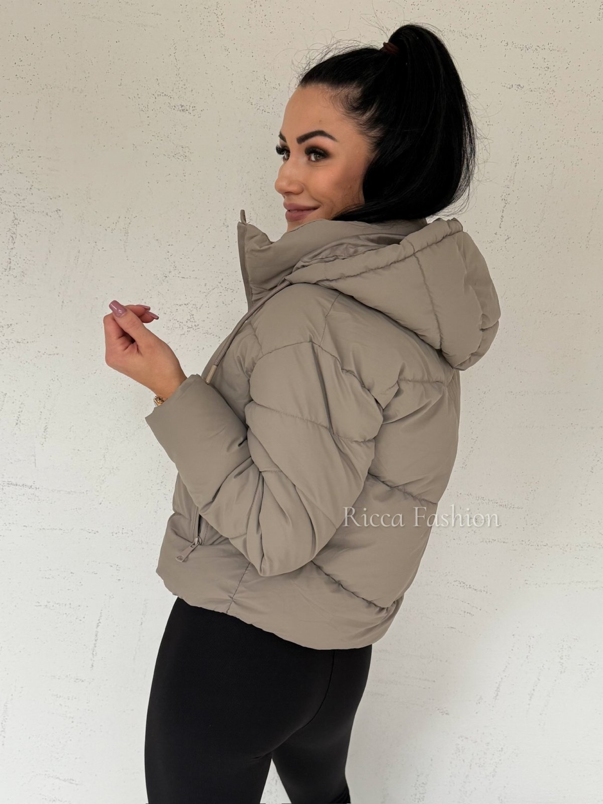 Kurtka pikowana PRIMA, cappuccino