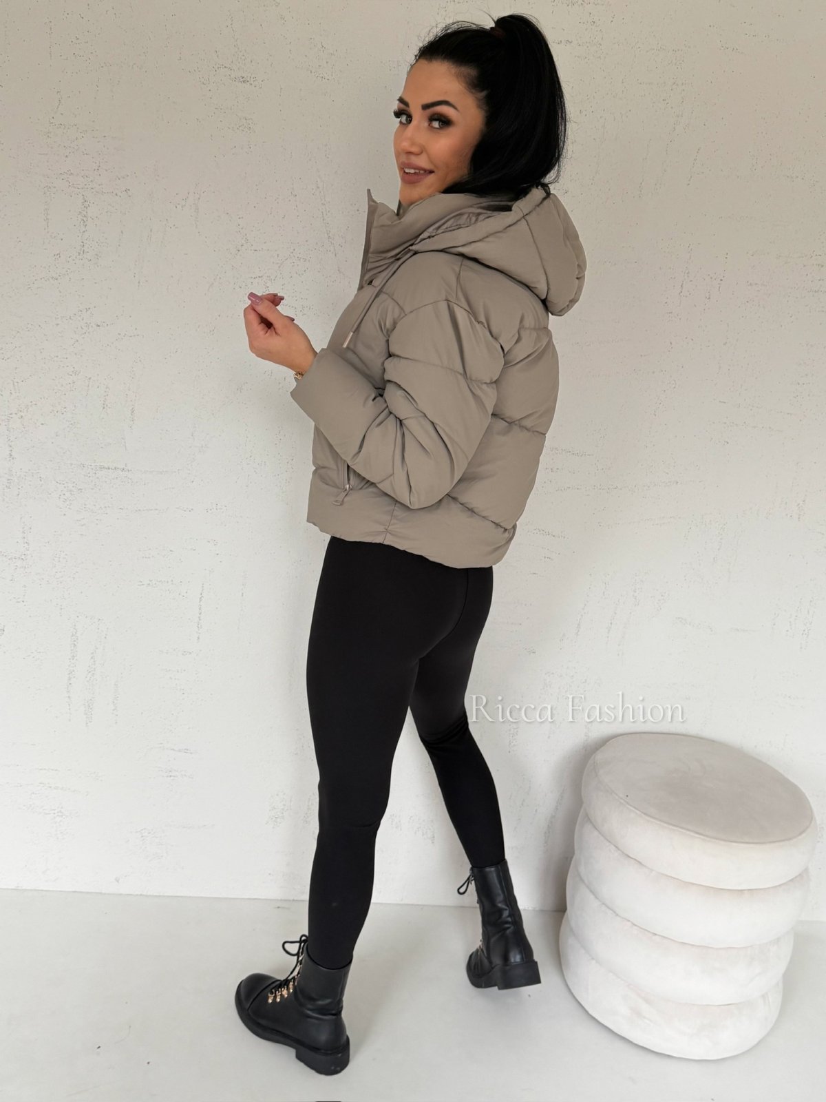 Kurtka pikowana PRIMA, cappuccino