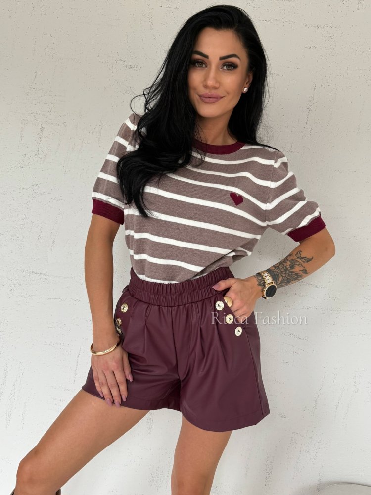 Szorty skórzane LIVETTE,...