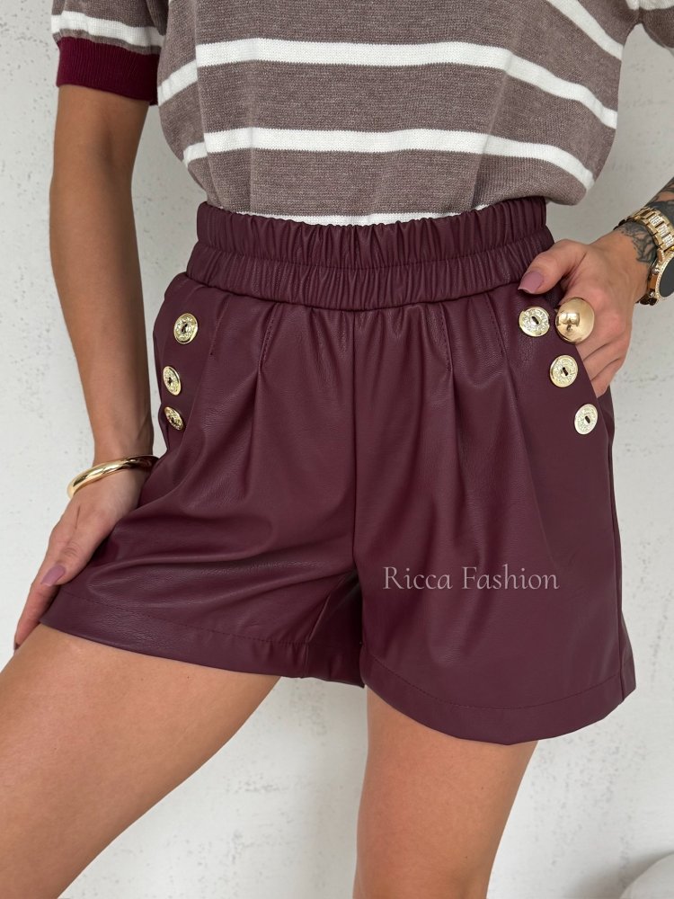 Szorty skórzane LIVETTE,...