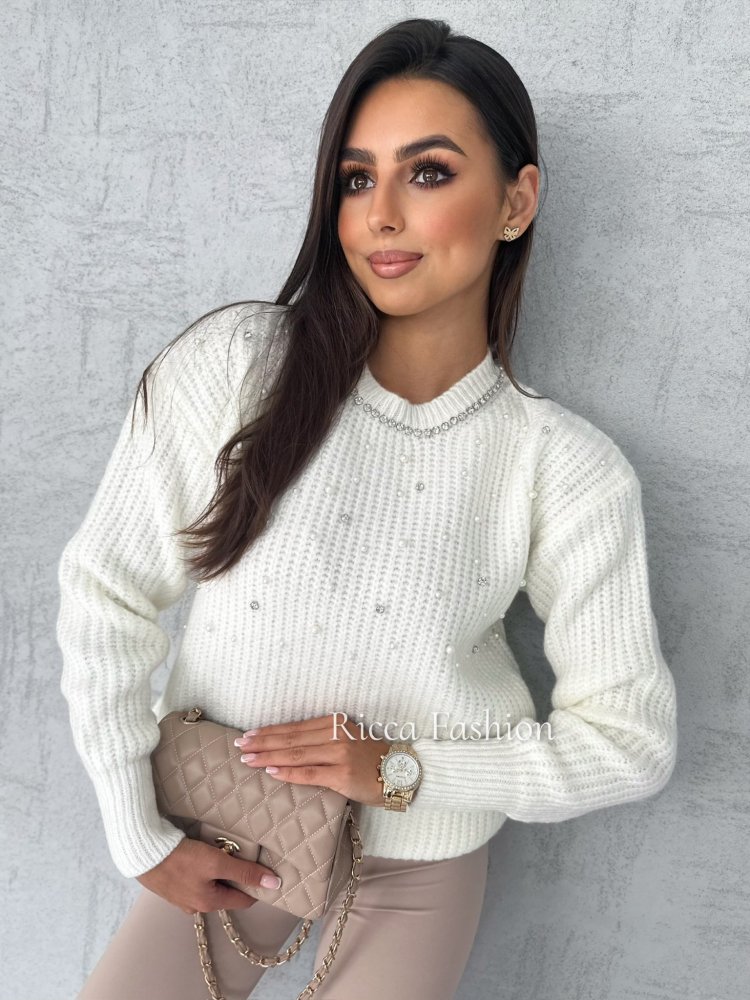 Sweter DIVA, ecru