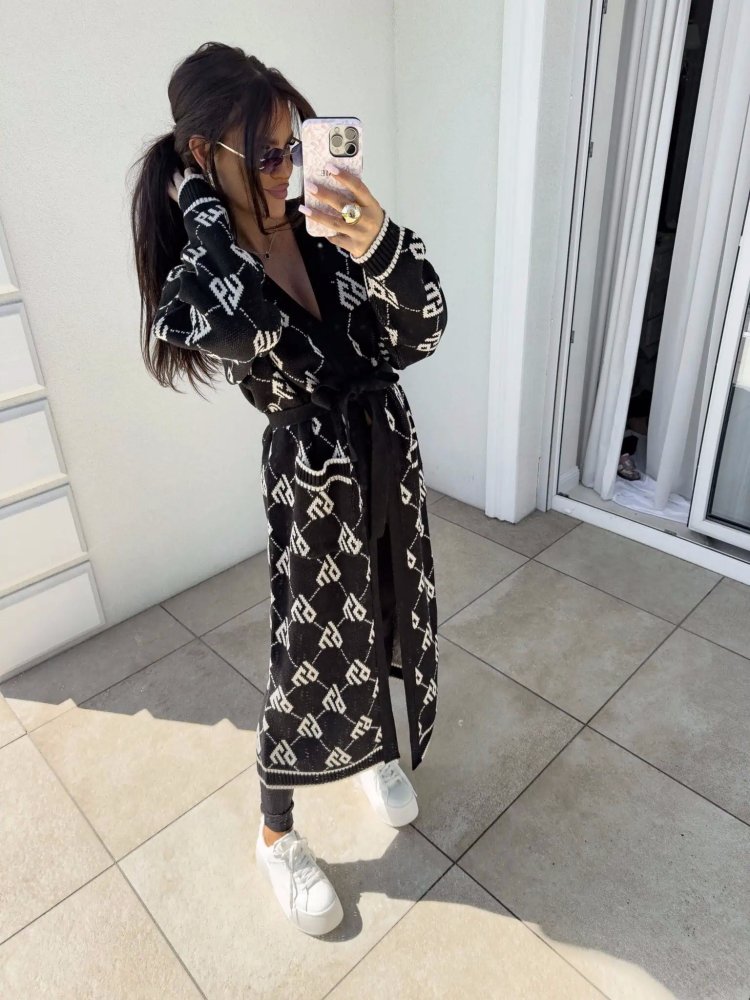 Płaszcz/kardigan ANDREA, czarny