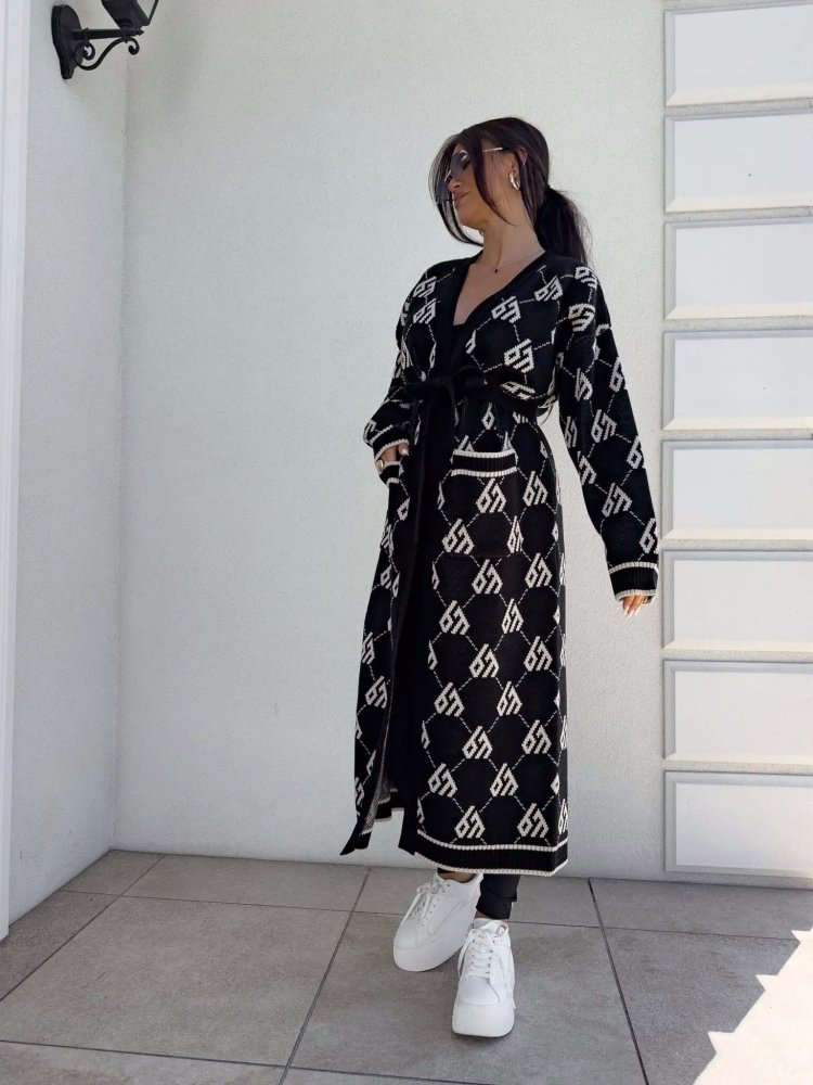 Płaszcz/kardigan ANDREA, czarny