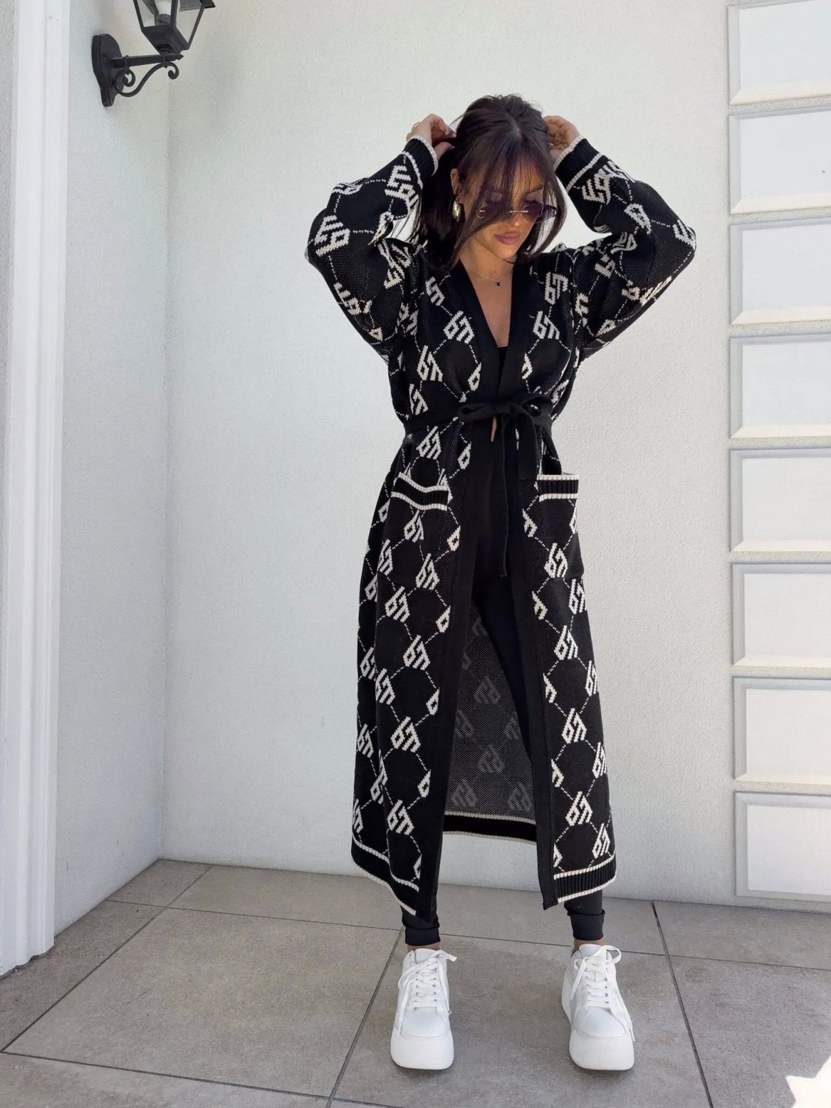 Płaszcz/kardigan ANDREA, czarny