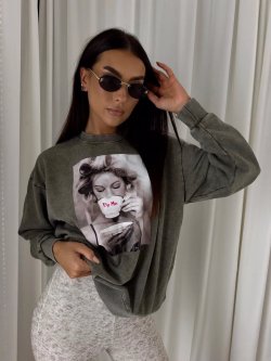 Bluza dekatyzowana ROLLER, khaki