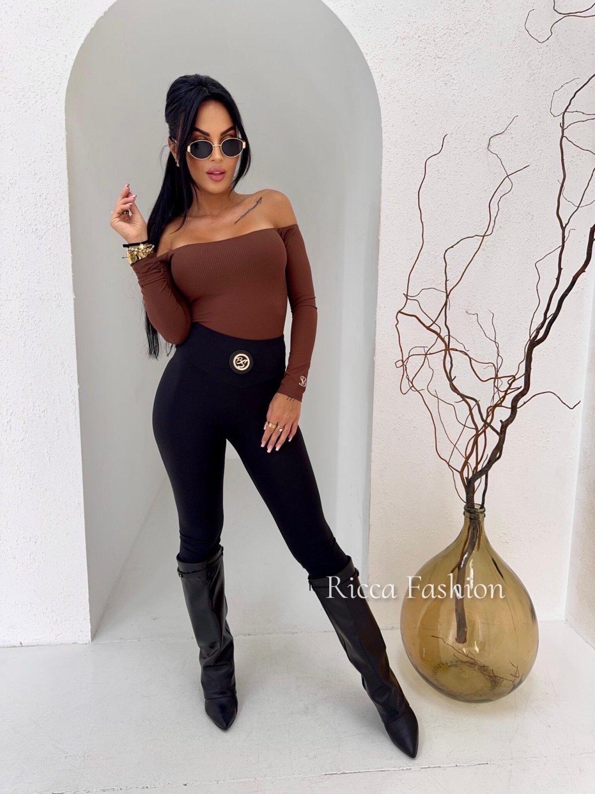 Legginsy premium ZIPPER, black