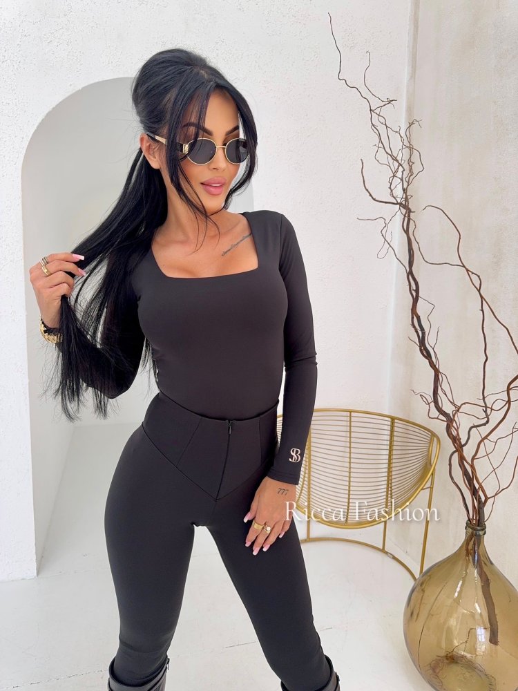 Bluzka z wiskozą KARO, black