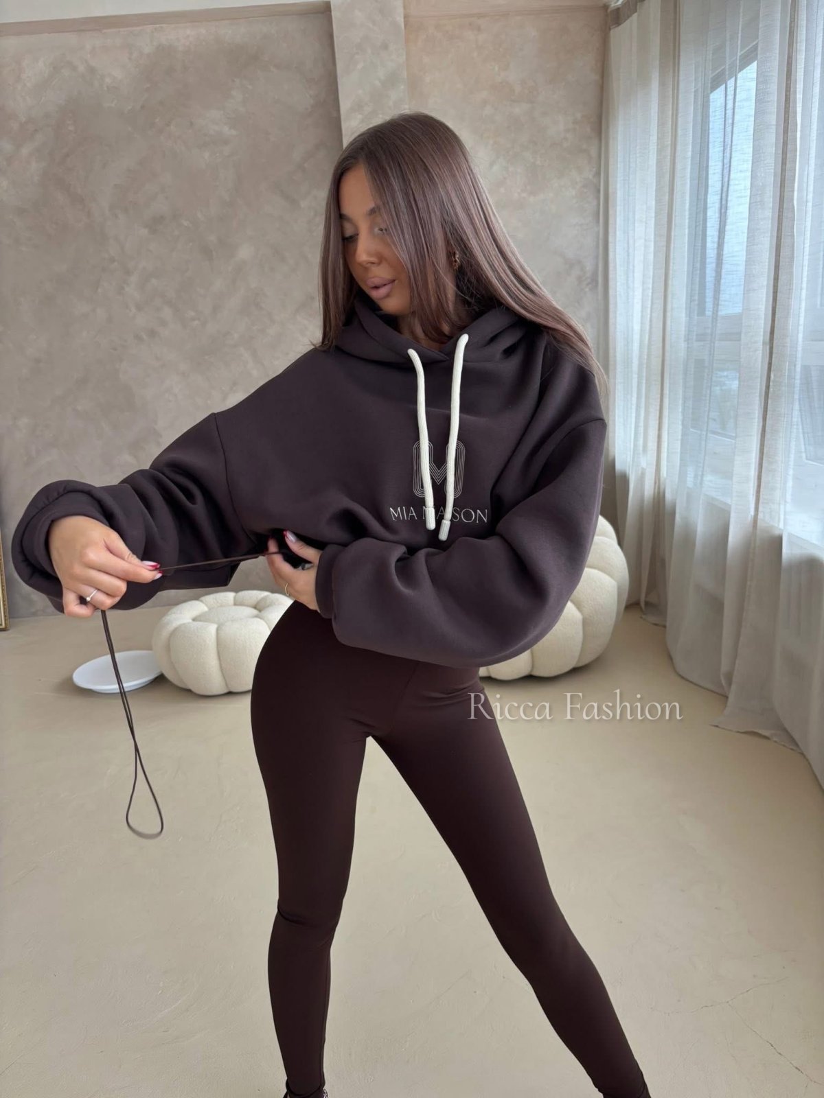 Bluza bawełniana premium VAIANA, chocolate