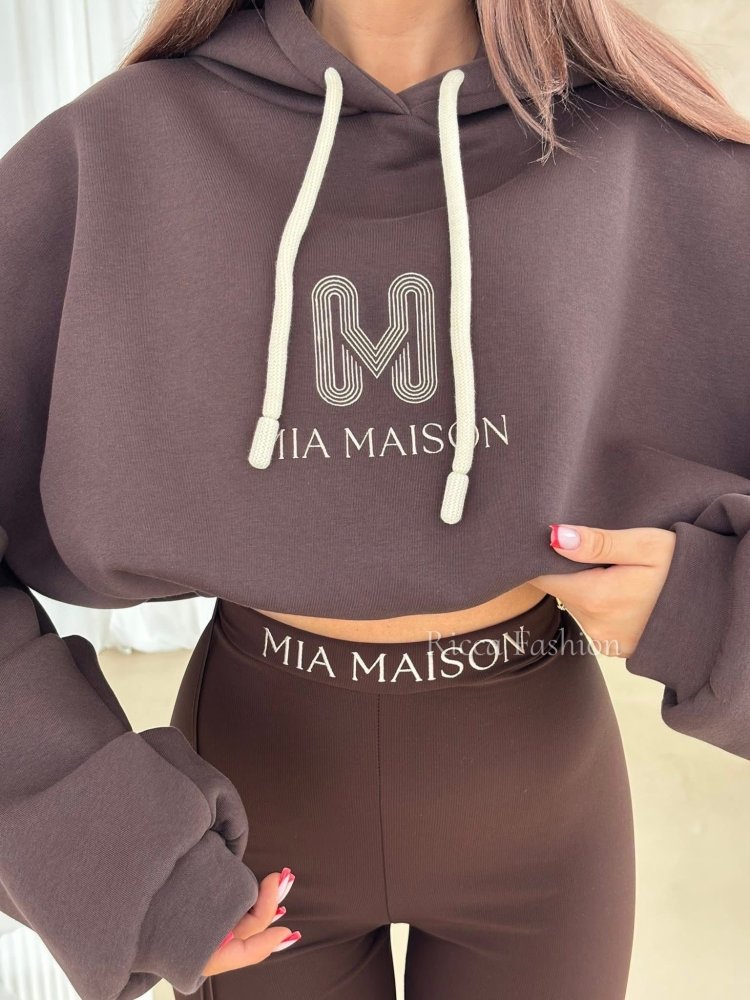 Bluza bawełniana premium VAIANA, chocolate