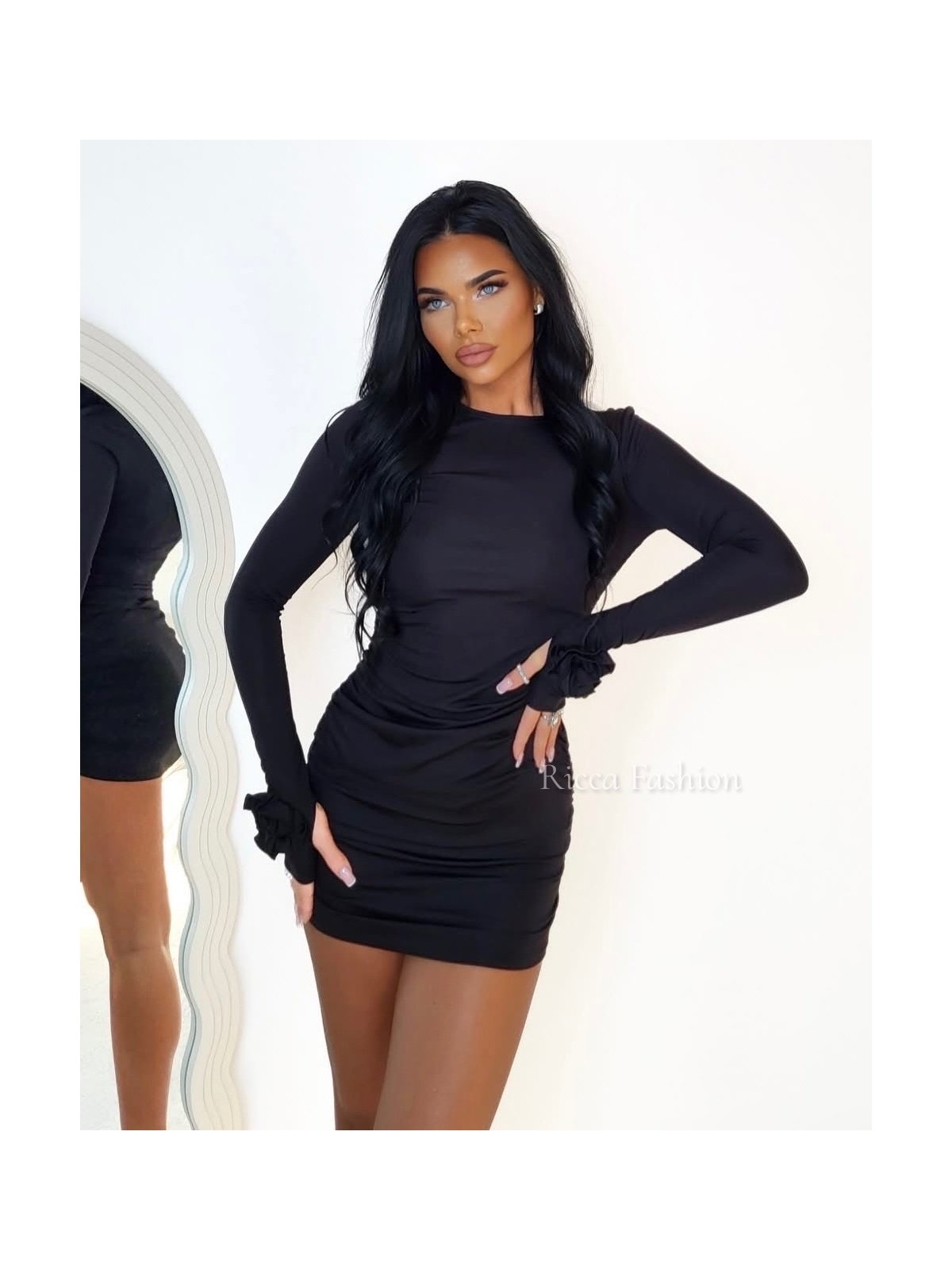 Sukienka z wiskozą premium ROSALIA, black