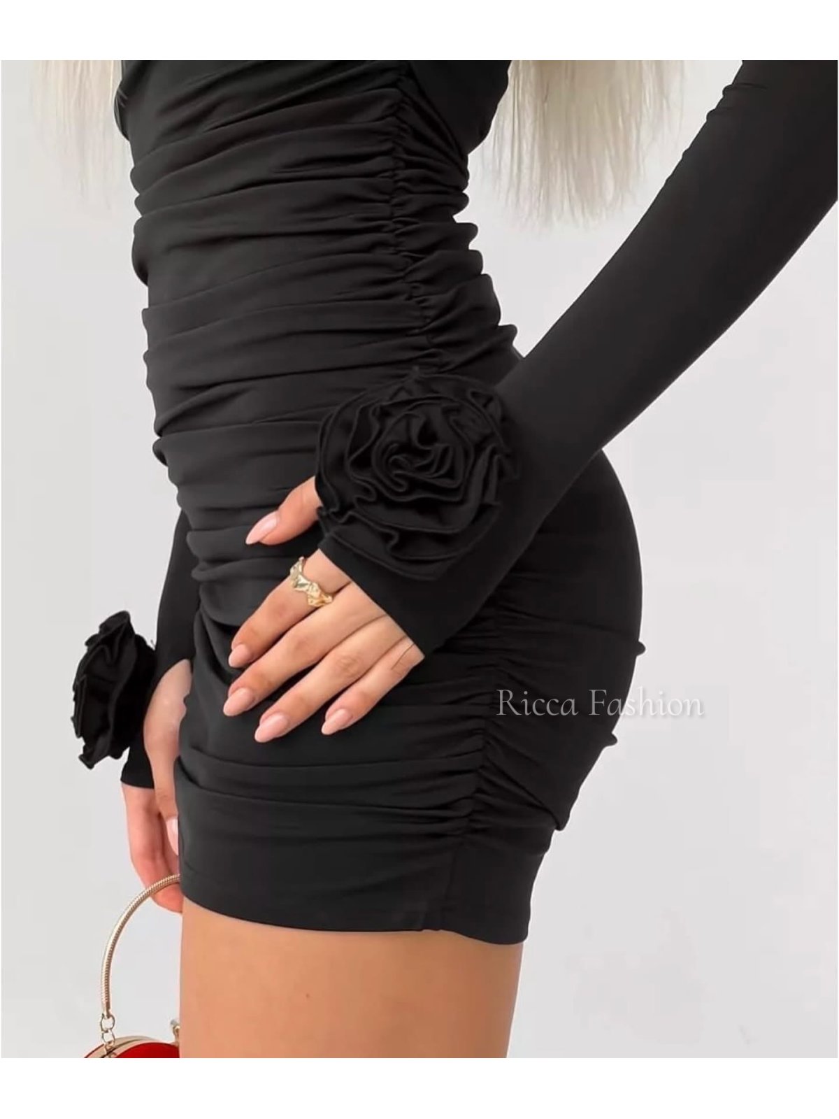 Sukienka z wiskozą premium ROSALIA, black