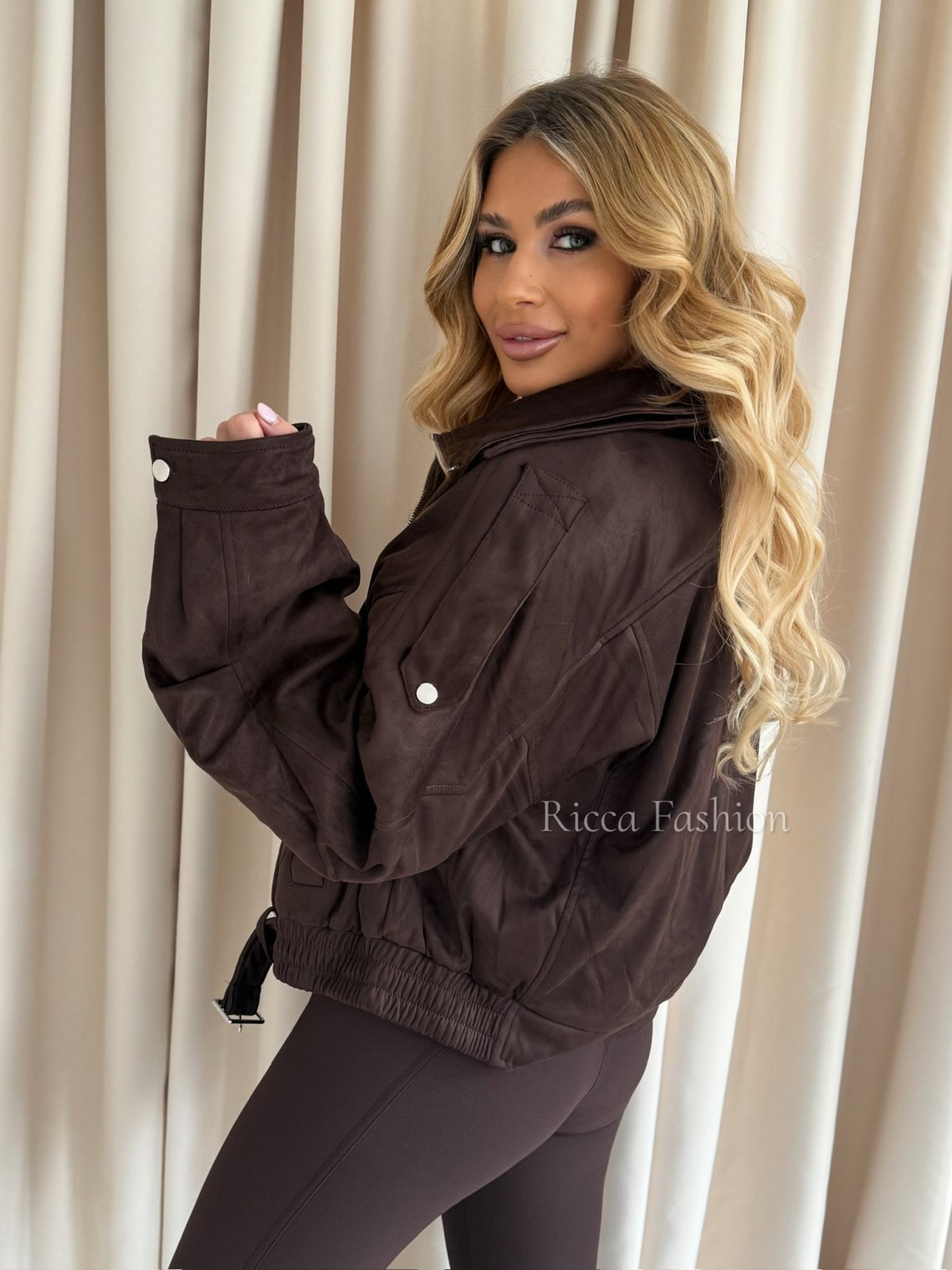 Kurtka zamszowa ARIZONA, chocolate