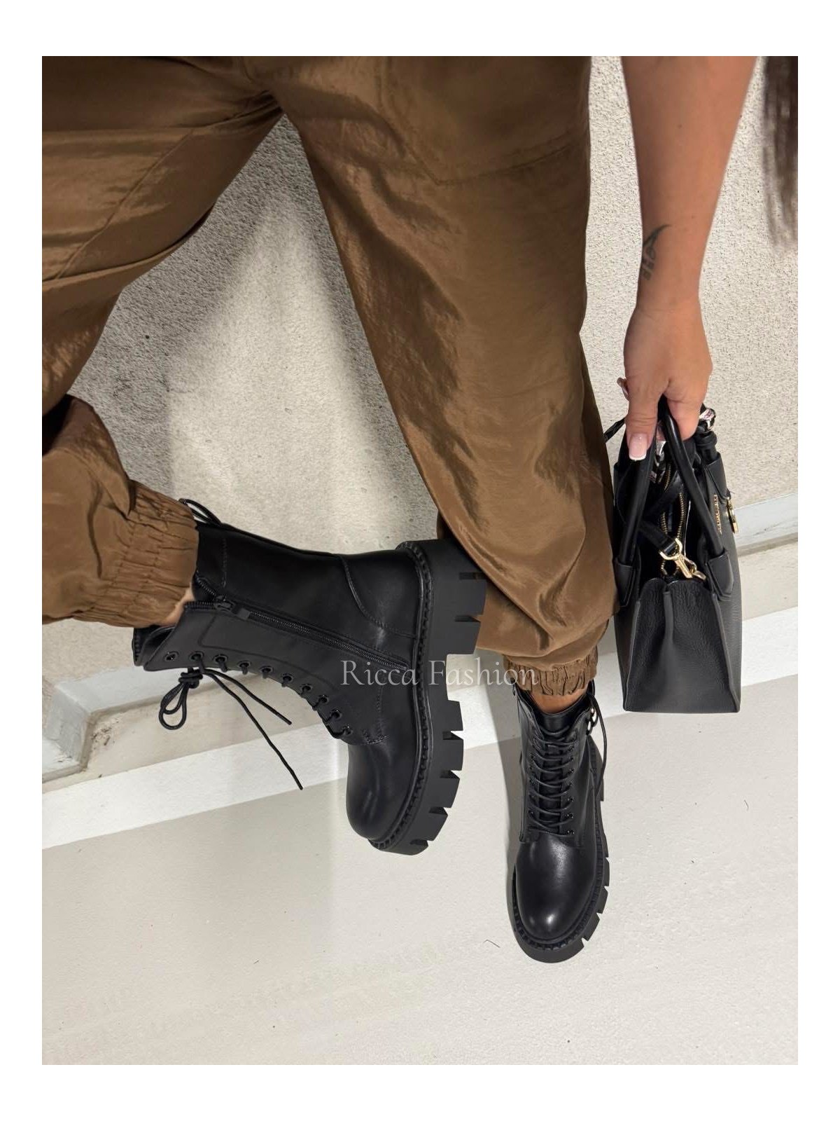 Botki/workery BALLY, black