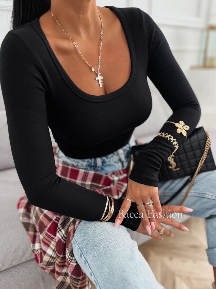 Bluzka CARMELA, black