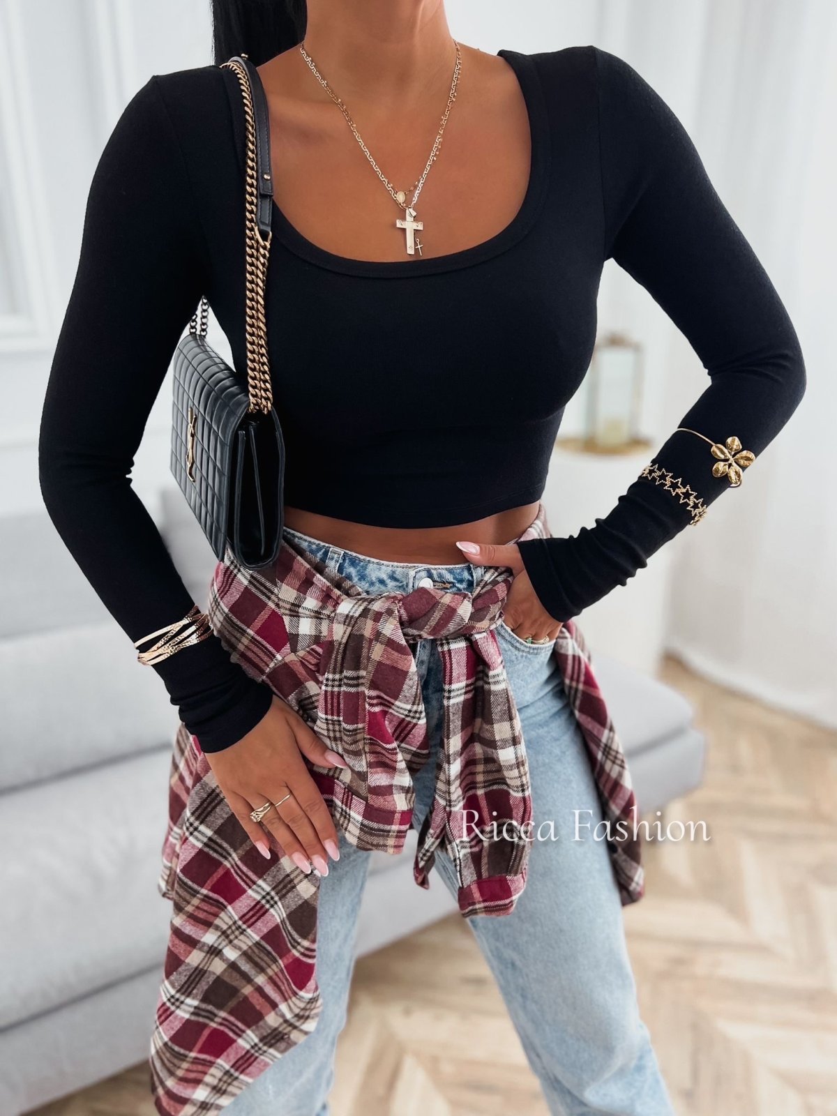 Bluzka CARMELA, black