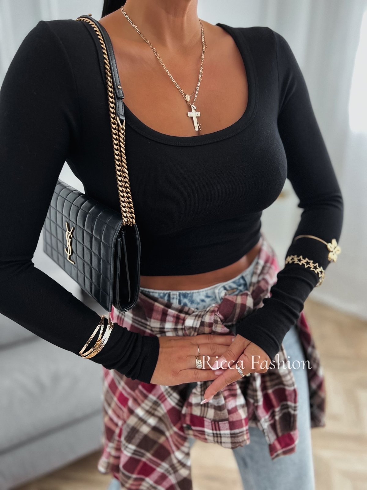 Bluzka CARMELA, black