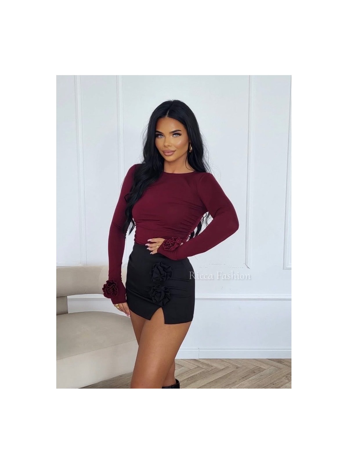 Spódniczko-szorty FLOWERO, black